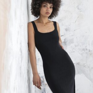 Eterna long dress black
